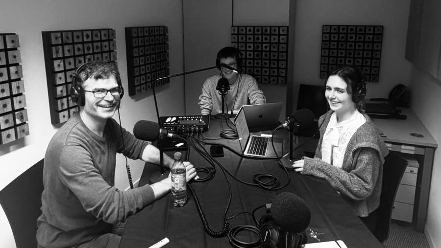 Podcast-Aufnahme mit Prof. Dr. Sebastian Markett