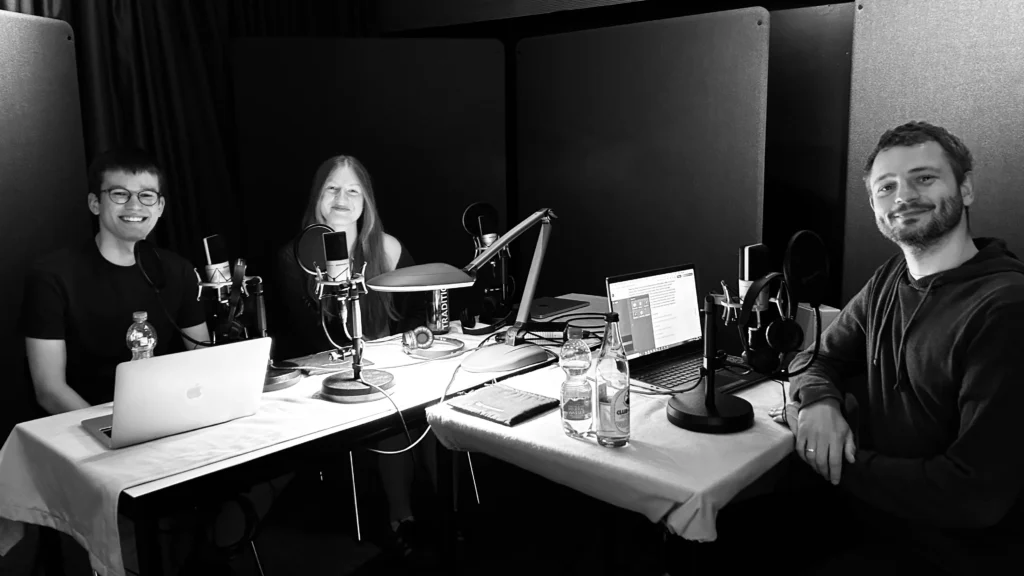 Podcast Aufnahme mit Prof. Dr. Fritz Günther
